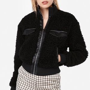 Brand New Black Sherpa Express Jacket